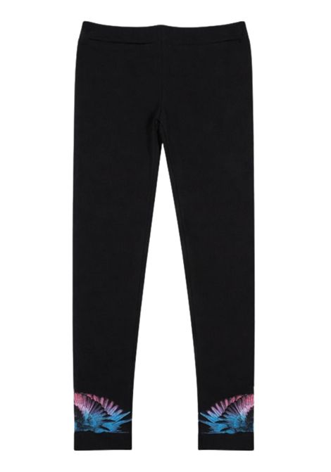 Leggins bambina nero in cotone MARCELO BURLON | GLG069NERO